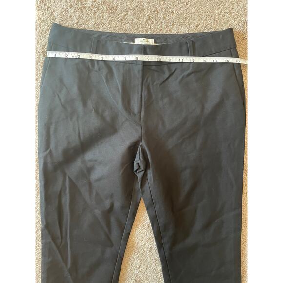Kate Spade Womens Black Dress Pants Size 8 Gold Accents Straight Leg - Picture 6 of 8